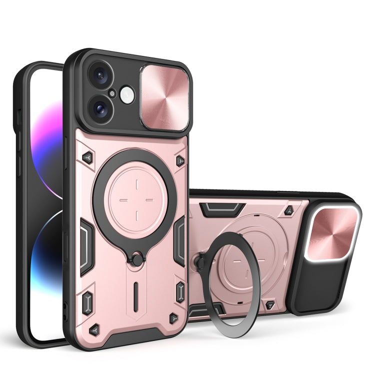 CD-Textur Schiebbares Camshield Magnetisches Halterung Handyhülle, Für iPhone 17e / 16e, Für iPhone 17 Pro Max, Für iPhone 17 Pro, Für iPhone 17, Für iPhone Air, Für iPhone 16 Pro Max, Für iPhone 16 Pro, Für iPhone 16 Plus