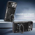 CD-Textur Schiebbares Camshield Magnetisches Halterung Handyhülle, Für iPhone 17e / 16e, Für iPhone 17 Pro Max, Für iPhone 17 Pro, Für iPhone 17, Für iPhone Air, Für iPhone 16 Pro Max, Für iPhone 16 Pro, Für iPhone 16 Plus