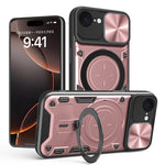 CD-Textur Schiebbares Camshield Magnetisches Halterung Handyhülle, Für iPhone 17e / 16e, Für iPhone 17 Pro Max, Für iPhone 17 Pro, Für iPhone 17, Für iPhone Air, Für iPhone 16 Pro Max, Für iPhone 16 Pro, Für iPhone 16 Plus