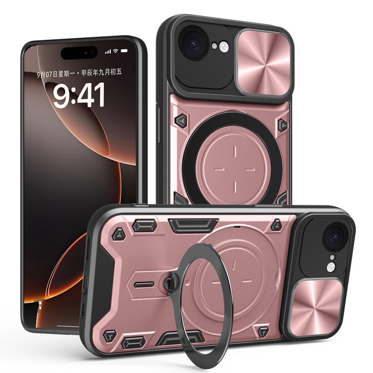 CD-Textur Schiebbares Camshield Magnetisches Halterung Handyhülle, Für iPhone 17e / 16e, Für iPhone 17 Pro Max, Für iPhone 17 Pro, Für iPhone 17, Für iPhone Air, Für iPhone 16 Pro Max, Für iPhone 16 Pro, Für iPhone 16 Plus
