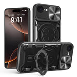 CD-Textur Schiebbares Camshield Magnetisches Halterung Handyhülle, Für iPhone 17e / 16e, Für iPhone 17 Pro Max, Für iPhone 17 Pro, Für iPhone 17, Für iPhone Air, Für iPhone 16 Pro Max, Für iPhone 16 Pro, Für iPhone 16 Plus