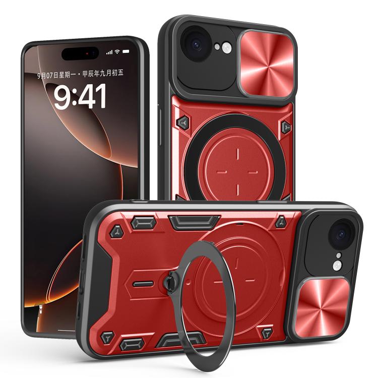 CD-Textur Schiebbares Camshield Magnetisches Halterung Handyhülle, Für iPhone 17e / 16e, Für iPhone 17 Pro Max, Für iPhone 17 Pro, Für iPhone 17, Für iPhone Air, Für iPhone 16 Pro Max, Für iPhone 16 Pro, Für iPhone 16 Plus