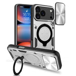 CD-Textur Schiebbares Camshield Magnetisches Halterung Handyhülle, Für iPhone 17e / 16e, Für iPhone 17 Pro Max, Für iPhone 17 Pro, Für iPhone 17, Für iPhone Air, Für iPhone 16 Pro Max, Für iPhone 16 Pro, Für iPhone 16 Plus