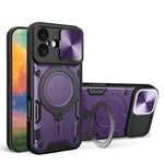 CD-Textur Schiebbares Camshield Magnetisches Halterung Handyhülle, Für iPhone 17e / 16e, Für iPhone 17 Pro Max, Für iPhone 17 Pro, Für iPhone 17, Für iPhone Air, Für iPhone 16 Pro Max, Für iPhone 16 Pro, Für iPhone 16 Plus