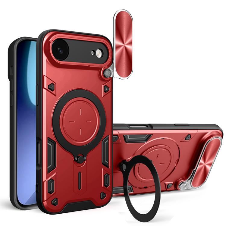 CD-Textur Schiebbares Camshield Magnetisches Halterung Handyhülle, Für iPhone 17e / 16e, Für iPhone 17 Pro Max, Für iPhone 17 Pro, Für iPhone 17, Für iPhone Air, Für iPhone 16 Pro Max, Für iPhone 16 Pro, Für iPhone 16 Plus