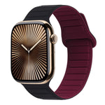 Magnetisches Silikon-Armband mit Schlaufe, für Apple Watch Series 10 46mm, für Apple Watch Series 10 42mm, für Apple Watch SE 2023 44mm