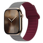 Magnetisches Silikon-Armband mit Schlaufe, für Apple Watch Series 10 46mm, für Apple Watch Series 10 42mm, für Apple Watch SE 2023 44mm