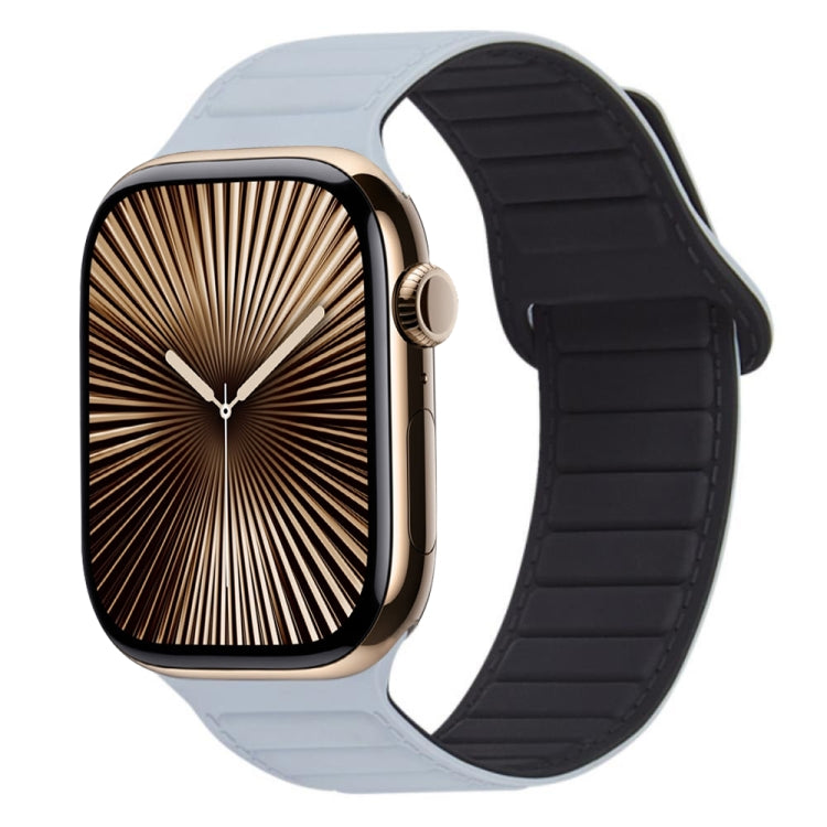 Magnetisches Silikon-Armband mit Schlaufe, für Apple Watch Series 10 46mm, für Apple Watch Series 10 42mm, für Apple Watch SE 2023 44mm