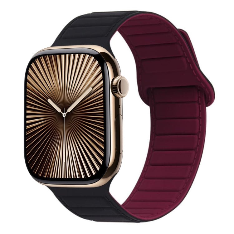 Magnetisches Silikon-Armband mit Schlaufe, für Apple Watch Series 10 46mm, für Apple Watch Series 10 42mm, für Apple Watch SE 2023 44mm