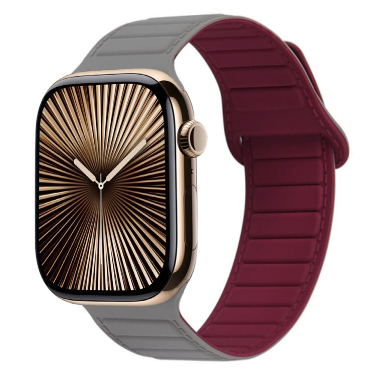 Magnetisches Silikon-Armband mit Schlaufe, für Apple Watch Series 10 46mm, für Apple Watch Series 10 42mm, für Apple Watch SE 2023 44mm