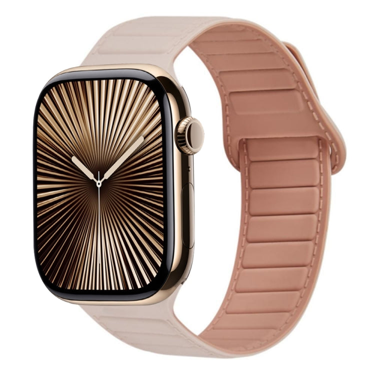 Magnetisches Silikon-Armband mit Schlaufe, für Apple Watch Series 10 46mm, für Apple Watch Series 10 42mm, für Apple Watch SE 2023 44mm