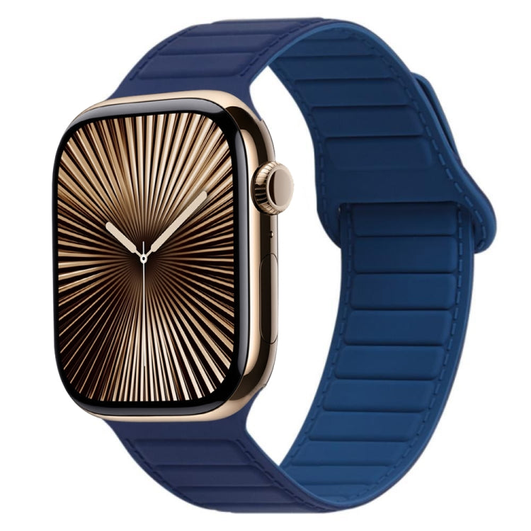 Magnetisches Silikon-Armband mit Schlaufe, für Apple Watch Series 10 46mm, für Apple Watch Series 10 42mm, für Apple Watch SE 2023 44mm