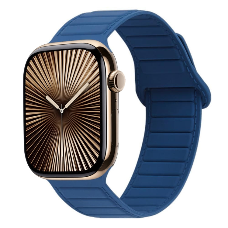 Magnetisches Silikon-Armband mit Schlaufe, für Apple Watch Series 10 46mm, für Apple Watch Series 10 42mm, für Apple Watch SE 2023 44mm