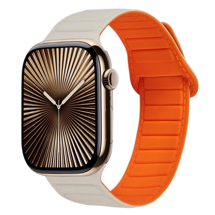 Magnetisches Silikon-Armband mit Schlaufe, für Apple Watch Series 10 46mm, für Apple Watch Series 10 42mm, für Apple Watch SE 2023 44mm