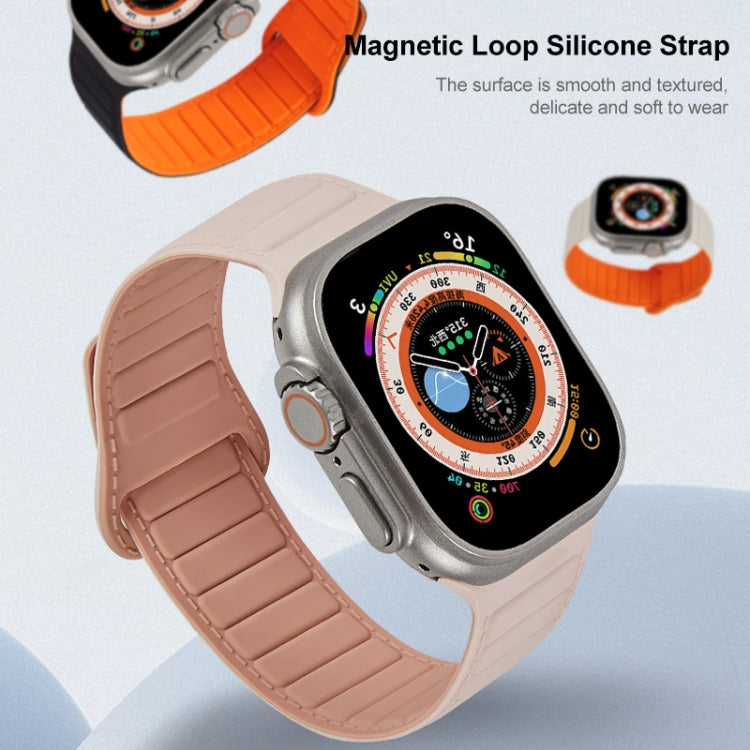 Magnetisches Silikon-Uhrenarmband mit Schlaufe, für Apple Watch 8 45mm, für Apple Watch SE 2022 40mm, für Apple Watch SE 2022 44mm