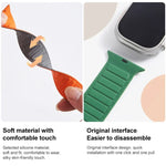 Magnetisches Silikon-Uhrenarmband von Loop, für Apple Watch 38 mm
