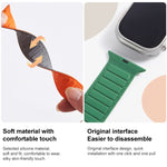 Magnetisches Silikon-Armband mit Schlaufe, für Apple Watch 5 44mm, für Apple Watch 5 40mm, für Apple Watch 4 44mm