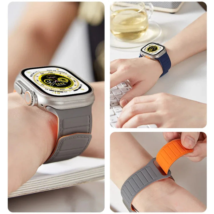 Magnetisches Silikon-Uhrenarmband von Loop, für Apple Watch 38 mm