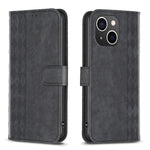 Plaid Embossed Leather Phone Case, For iPhone SE 2022 / 7 / 8, For iPhone 15, For iPhone 7 Plus / 8 Plus