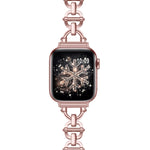 Metallarmband mit Leiterverschluss, passend für Apple Watch Ultra 49 mm, Apple Watch 8 41 mm, Apple Watch 8 45 mm, Apple Watch SE 2022 40 mm, Apple Watch SE 2022 44 mm, Apple Watch 7 41 mm, Apple Watch 7 45 mm, Apple Watch SE 40 mm ...