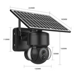 SHIWOJIA IP66 Wasserdichte 4G 3MP Solar-Dome-IP-Kamera, Zwei-Wege-Audio, PIR-Bewegungserkennung und Nachtsicht, EU, AU, USA