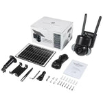 SHIWOJIA IP66 Wasserdichte 4G 3MP Solar-Dome-IP-Kamera, Zwei-Wege-Audio, PIR-Bewegungserkennung und Nachtsicht, EU, AU, USA
