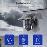SHIWOJIA IP66 Wasserdichte 4G 3MP Solar-Dome-IP-Kamera, Zwei-Wege-Audio, PIR-Bewegungserkennung und Nachtsicht, EU, AU, USA
