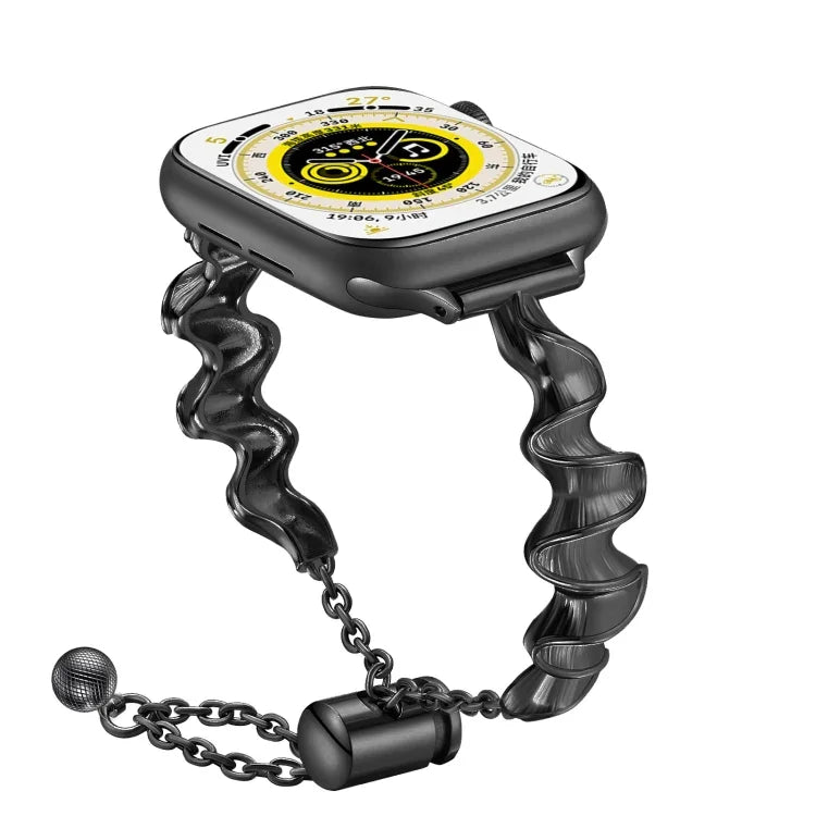 Metallarmband mit Wellenmuster, für Apple Watch 2 (42 mm), Apple Watch 2 (38 mm), Apple Watch (42 mm) und Apple Watch (38 mm)