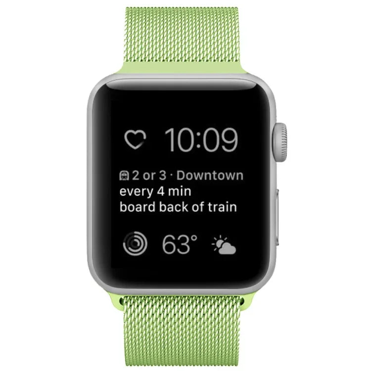 Magnetisches Edelstahl-Armband im Milanaise-Stil für Apple Watch Series 5 &amp; 4 (40 mm) / 3 &amp; 2 &amp; 1 (38 mm), 5 &amp; 4 (44 mm) / 3 &amp; 2 &amp; 1 (42 mm)