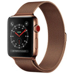 Magnetisches Edelstahl-Armband im Milanaise-Stil für Apple Watch Series 5 &amp; 4 (40 mm) / 3 &amp; 2 &amp; 1 (38 mm), 5 &amp; 4 (44 mm) / 3 &amp; 2 &amp; 1 (42 mm)