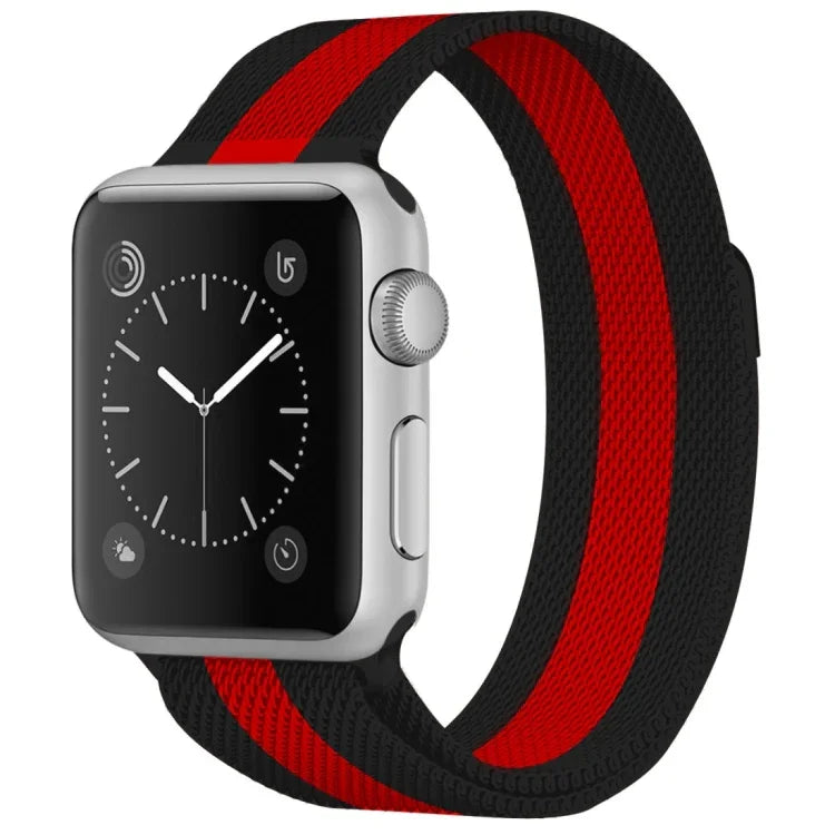 Magnetisches Edelstahl-Armband im Milanaise-Stil für Apple Watch Series 5 &amp; 4 (40 mm) / 3 &amp; 2 &amp; 1 (38 mm), 5 &amp; 4 (44 mm) / 3 &amp; 2 &amp; 1 (42 mm)