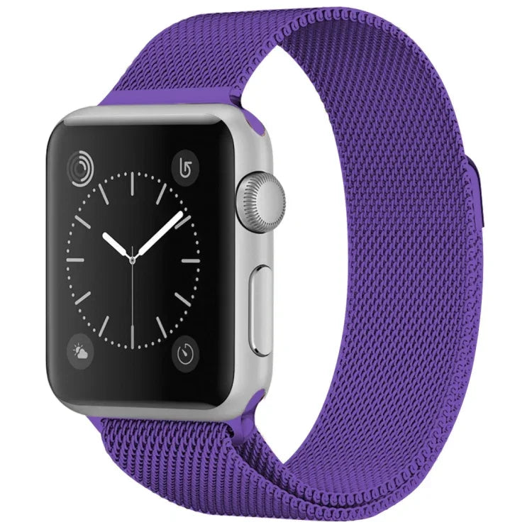 Magnetisches Edelstahl-Armband im Milanaise-Stil für Apple Watch Series 5 &amp; 4 (40 mm) / 3 &amp; 2 &amp; 1 (38 mm), 5 &amp; 4 (44 mm) / 3 &amp; 2 &amp; 1 (42 mm)