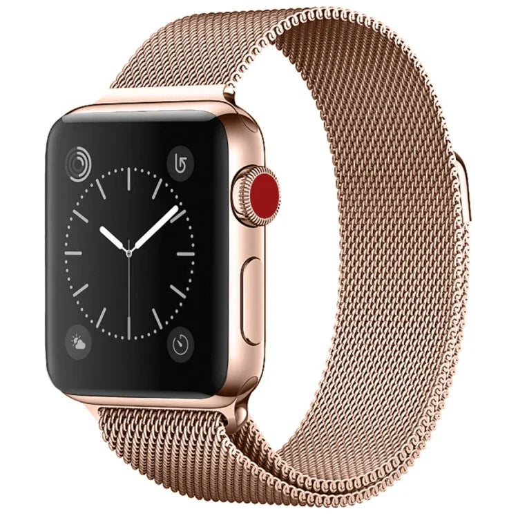 Magnetisches Edelstahl-Armband im Milanaise-Stil für Apple Watch Series 5 &amp; 4 (40 mm) / 3 &amp; 2 &amp; 1 (38 mm), 5 &amp; 4 (44 mm) / 3 &amp; 2 &amp; 1 (42 mm)