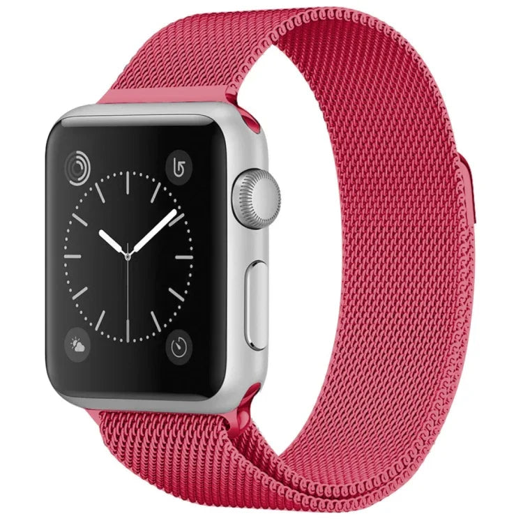 Magnetisches Edelstahl-Armband im Milanaise-Stil für Apple Watch Series 5 &amp; 4 (40 mm) / 3 &amp; 2 &amp; 1 (38 mm), 5 &amp; 4 (44 mm) / 3 &amp; 2 &amp; 1 (42 mm)