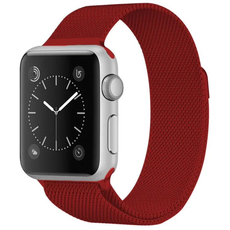 Magnetisches Edelstahl-Armband im Milanaise-Stil für Apple Watch Series 5 &amp; 4 (40 mm) / 3 &amp; 2 &amp; 1 (38 mm), 5 &amp; 4 (44 mm) / 3 &amp; 2 &amp; 1 (42 mm)