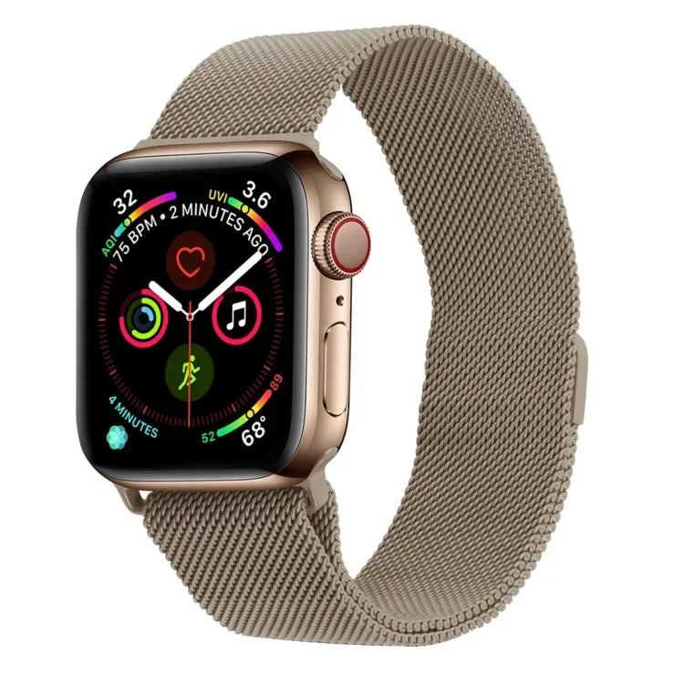 Magnetisches Edelstahl-Armband im Milanaise-Stil für Apple Watch Series 5 &amp; 4 (40 mm) / 3 &amp; 2 &amp; 1 (38 mm), 5 &amp; 4 (44 mm) / 3 &amp; 2 &amp; 1 (42 mm)
