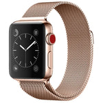 Magnetisches Edelstahl-Armband im Milanaise-Stil für Apple Watch Series 5 &amp; 4 (40 mm) / 3 &amp; 2 &amp; 1 (38 mm), 5 &amp; 4 (44 mm) / 3 &amp; 2 &amp; 1 (42 mm)