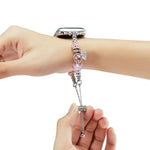 Bead Bracelet Metal Watch Band, For Apple Watch 38mm