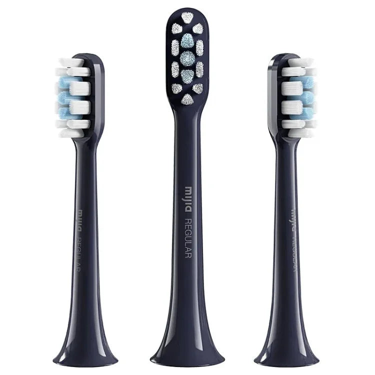 Original Xiaomi Mijia 3er-Pack Bürstenkopf Standardtyp für Sonic Electric Toothbrush T301 / T302, T301 & T302 Bürste (Weiß), T301 & T302 Bürste (Schwarz)