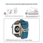 Hochwertiges Lederarmband mit geprägter Krone, passend für Apple Watch Series 5 &amp; 4 (40 mm), 3, 2 &amp; 1 (38 mm) und Apple Watch Series 7 (45 mm), 6, SE, 5 &amp; 4 (44 mm) sowie 3, 2 &amp; 1 (42 mm).