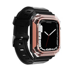 Integrierte Armor Case TPU-Uhrenarmband, Für Apple Watch SE 2025 / 2023 44mm, Für Apple Watch SE 2025 / 2023 40mm, Für Apple Watch Series 11 / 10 42mm, Für Apple Watch Ultra 3 / 2 49mm, Für Apple Watch 9 45mm, Für Apple Watch 9 41mm
