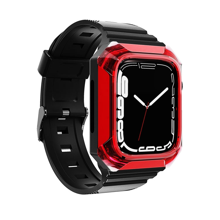 Integrierte Armor Case TPU-Uhrenarmband, Für Apple Watch SE 2025 / 2023 44mm, Für Apple Watch SE 2025 / 2023 40mm, Für Apple Watch Series 11 / 10 42mm, Für Apple Watch Ultra 3 / 2 49mm, Für Apple Watch 9 45mm, Für Apple Watch 9 41mm