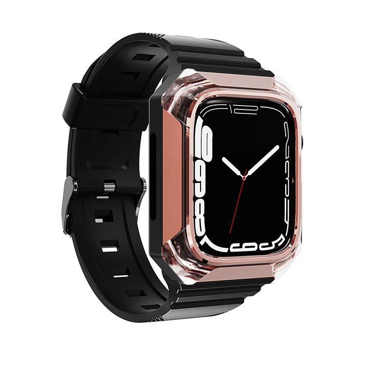 Integrierte Armor Case TPU-Uhrenarmband, Für Apple Watch SE 2025 / 2023 44mm, Für Apple Watch SE 2025 / 2023 40mm, Für Apple Watch Series 11 / 10 42mm, Für Apple Watch Ultra 3 / 2 49mm, Für Apple Watch 9 45mm, Für Apple Watch 9 41mm