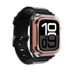 Integrierte Armor Case TPU-Uhrenarmband, Für Apple Watch SE 2025 / 2023 44mm, Für Apple Watch SE 2025 / 2023 40mm, Für Apple Watch Series 11 / 10 42mm, Für Apple Watch Ultra 3 / 2 49mm, Für Apple Watch 9 45mm, Für Apple Watch 9 41mm