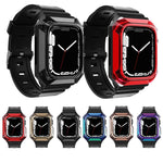 Integrierte Armor Case TPU-Uhrenarmband, Für Apple Watch SE 2025 / 2023 44mm, Für Apple Watch SE 2025 / 2023 40mm, Für Apple Watch Series 11 / 10 42mm, Für Apple Watch Ultra 3 / 2 49mm, Für Apple Watch 9 45mm, Für Apple Watch 9 41mm