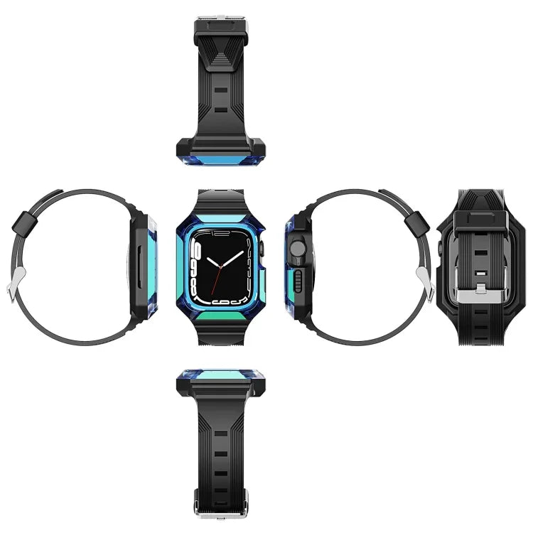 Armor Case mit integriertem TPU-Armband, für Apple Watch 2 38 mm, Apple Watch 42 mm und Apple Watch 38 mm