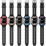 Armor Case mit integriertem TPU-Armband, für Apple Watch 2 38 mm, Apple Watch 42 mm und Apple Watch 38 mm