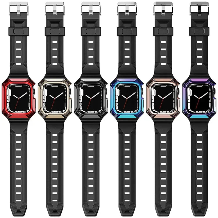 Armor Case mit integriertem TPU-Armband, für Apple Watch 2 38 mm, Apple Watch 42 mm und Apple Watch 38 mm