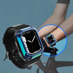 Integrierte Armor Case TPU-Uhrenarmband, Für Apple Watch SE 2025 / 2023 44mm, Für Apple Watch SE 2025 / 2023 40mm, Für Apple Watch Series 11 / 10 42mm, Für Apple Watch Ultra 3 / 2 49mm, Für Apple Watch 9 45mm, Für Apple Watch 9 41mm