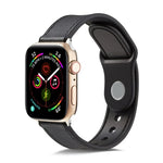Uhrenarmband mit einfacher Schnalle aus TPU und Echtleder, für Apple Watch Series 7 41 mm / 6 &amp; SE &amp; 5 &amp; 4 40 mm / 3 &amp; 2 &amp; 1 38 mm, für Apple Watch Series 7 45 mm / 6 &amp; SE &amp; 5 &amp; 4 44 mm / 3 &amp; 2 &amp; 1 42 mm ...